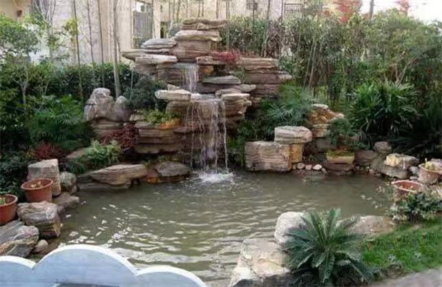 哈密庭院假山鱼池设计
